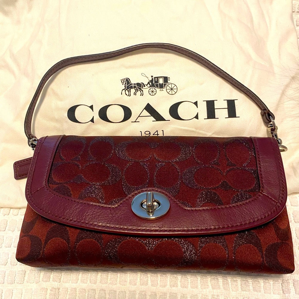 Coach Cranberry Clutch